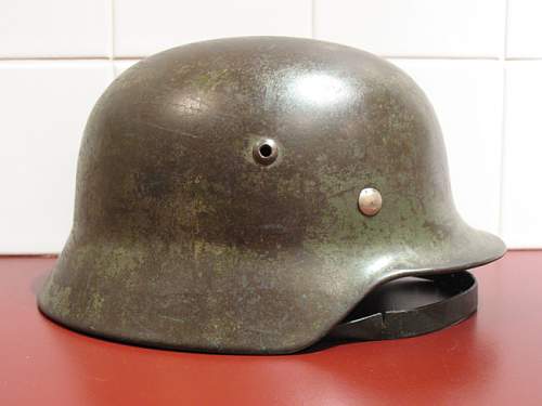 Kreigsmarine M35 - Before &amp; After Post War Paint Removal