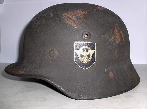 my new german police helmet