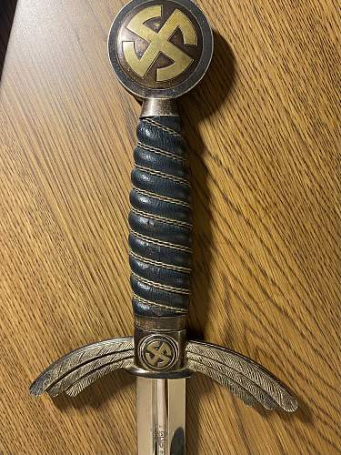 Luftwaffe SMF sword regiment markings?