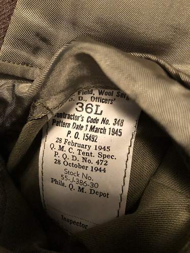 WW2 US Artillery Officer's Ike Jacket