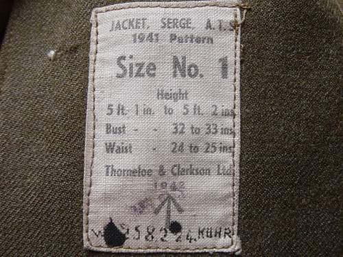 Help please with a WW2 British Army Clothing Manufacturer ( ARTHUR MILLER )