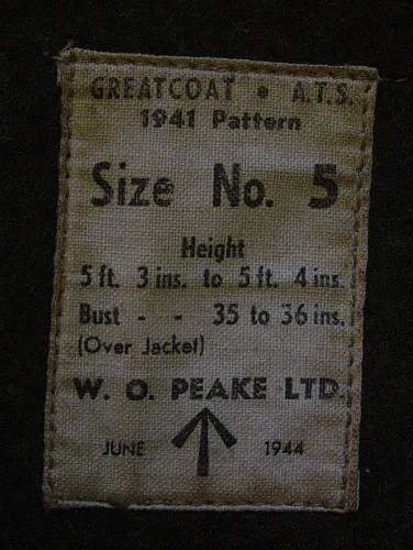 Help please with a WW2 British Army Clothing Manufacturer ( ARTHUR MILLER )