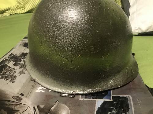 M1 WW2 helmet with Inlandliner original Camo?