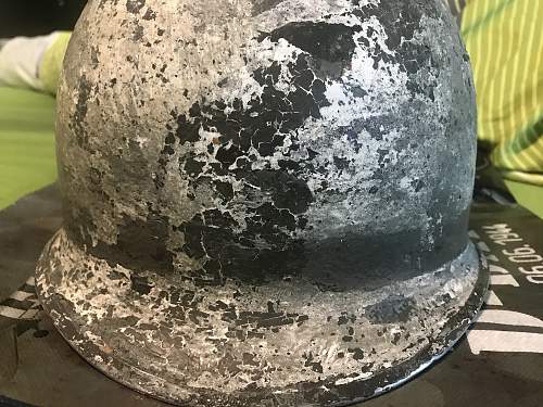 M1 WW2 helmet with Inlandliner original Camo?