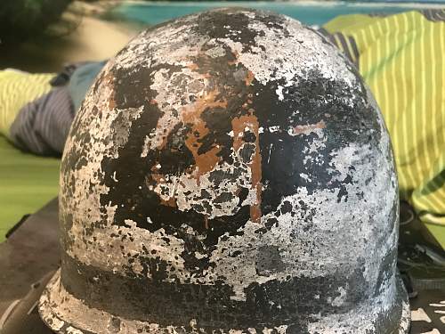 M1 WW2 helmet with Inlandliner original Camo?