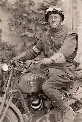 British bike pictures, Arromanches (Normandy), 1944