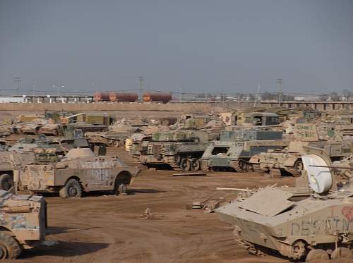 Tank grave yard iraq