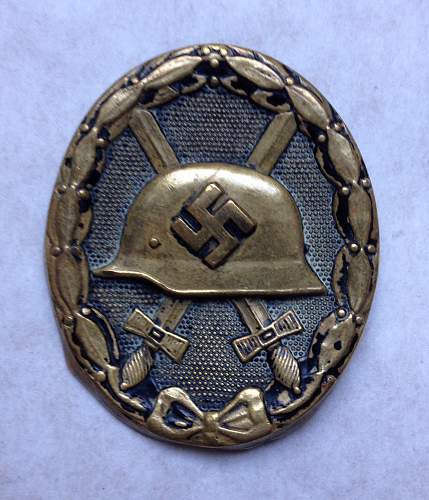 1939 Black Wound Badge (1939 Verwundetenabzeichen im Schwartz)