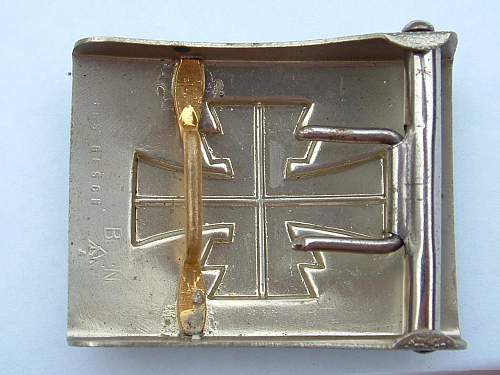 Nickel Turnerbund Buckle