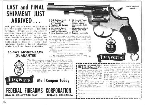 Swedish M/87 Revolver Cal. 7.5mm