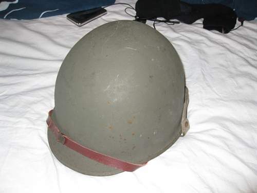 Helmet found. - Looks a little like a M1 helmet