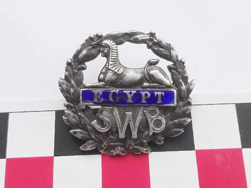 1915 hallmarked silver sweetheart south wales borderers