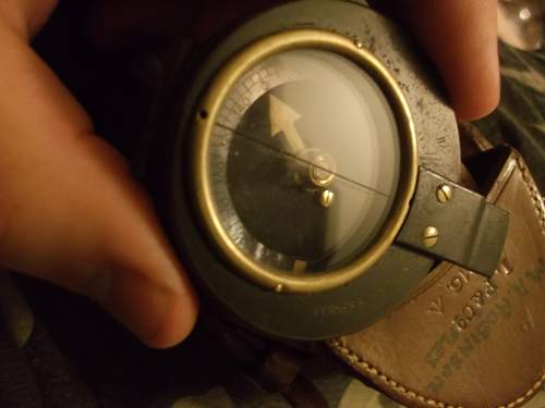 WW1 compass, case and strap. 1916.