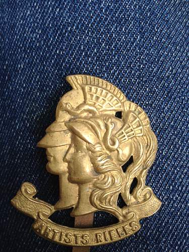 'Artists Rifles' Cap Badge