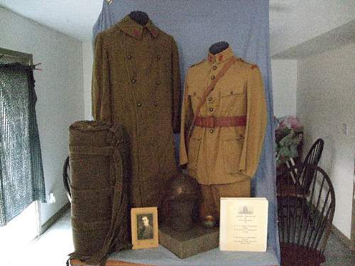 The two trunk-uniform grouping of Lewis C. Gilger; American Field Service SSU 69