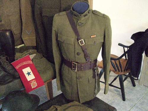 The two trunk-uniform grouping of Lewis C. Gilger; American Field Service SSU 69