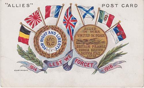 WWI period postcards